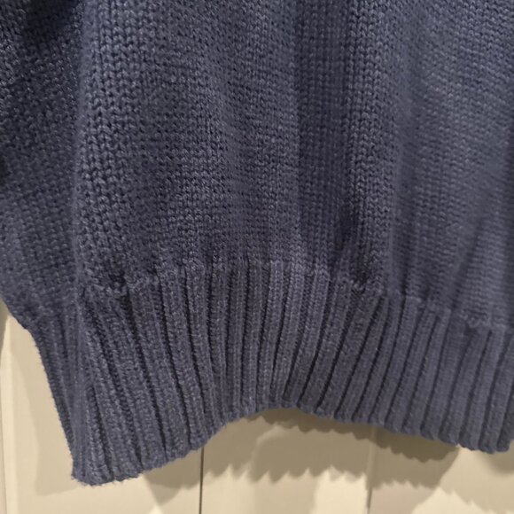 RRL Double RL Mens Navy Cotton Pullover Sweater Sweatshirt 100% Cotton - XL - Picture 5 of 7